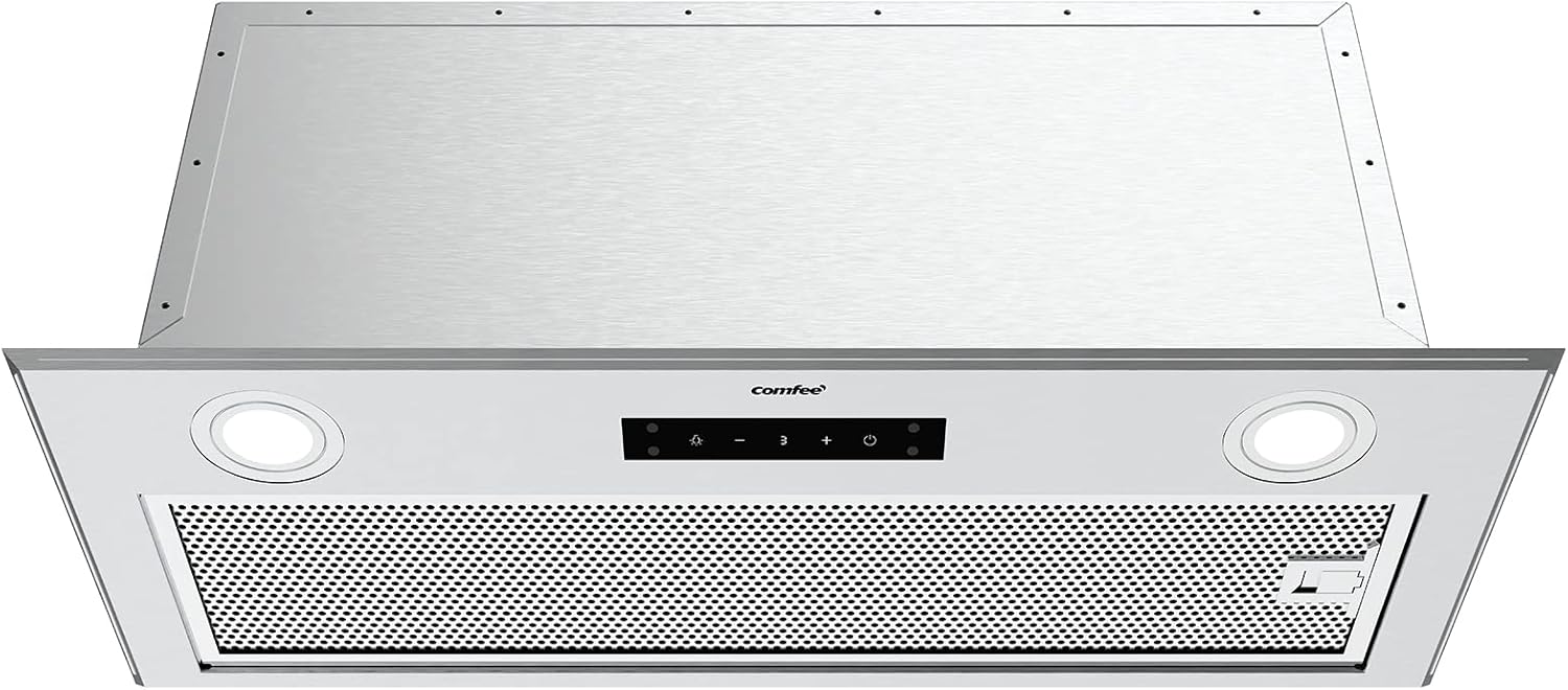 Comfee 30" Under Cabinet Ducted/Ductless Convertible Slim Vent Durable Stainless Steel Kitchen Reusable Filter